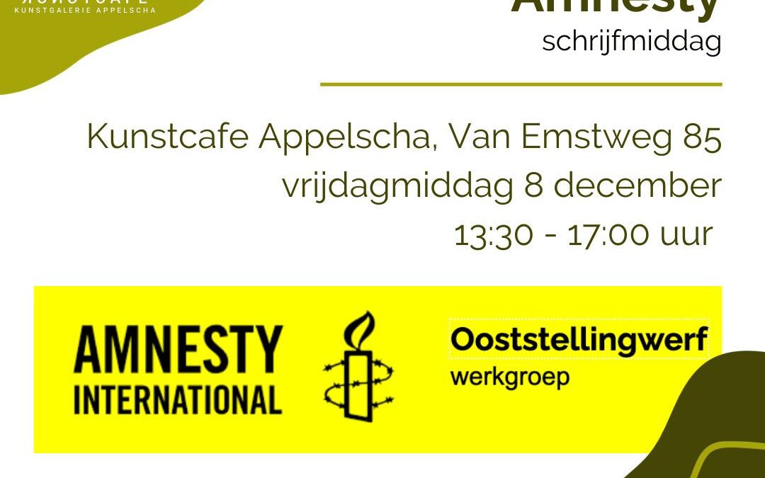 Amnesty schrijfmiddag